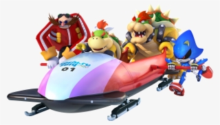 New Mario & Sonic At The Sochi 2014 Olympic Winter - Mario And Sonic Bobsleigh #6450250