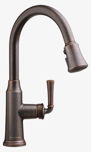 Portsmouth 1 Handle Pull Down High Arc Kitchen Faucet #6458492