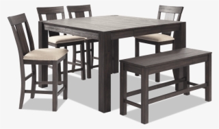 Summit 54" X 54" 6 Piece Counter Set With Storage Bench - Dining Room #6459682