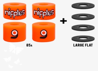 Orangatang Nipples Longboard Skateboard Bushings Pack - Orangatang Nipples Bushings #6459820