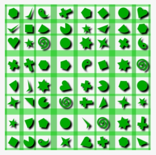 Pattern Clipart Green Shape Pattern - Shape #6460642