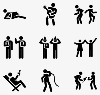 Svg Black And White Stock Band Vector Celebrity - Daily Pictograms #6461432