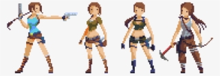 Evolution Of Lara - Lara Croft Pixel Art #6461614