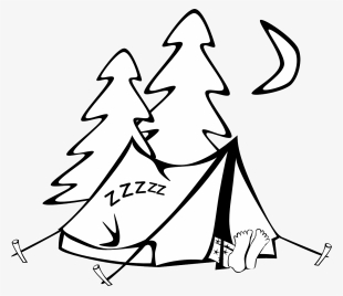 How To Set Use Sleeping In A Tent Icon Png #6462614