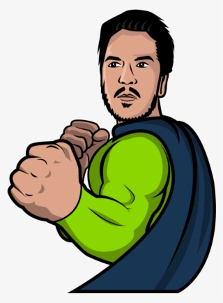 An Aggressive Looking Man Has His Fists Ready - Man #6464400