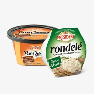 President Rondele Cheese Spread, Garlic & Herbs #6465652