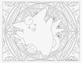Adult Pokemon Coloring Page Clefable - Adult Pokemon Coloring Page #6466922