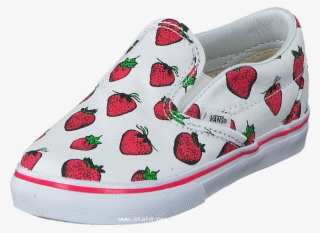 Vans Classic Slip On Strawberries True White Vans Danmark - Slip-on Shoe #6468261