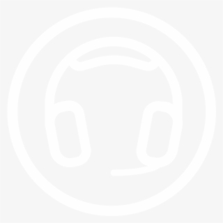 Headphone - Wordpress Logo White Png #6469111