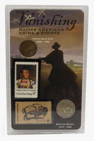 Vanishing Native American Stamps And Coin Set - Art Print: Lawrencelong's Chief Joseph 1968, 61x41in. #6470455