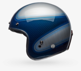 Bell Ps Custom500 Crbn Rsd Jager Candy Blu M - Motorcycle Helmet #6473401