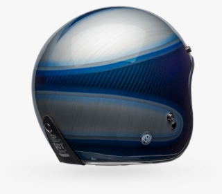 Bell Ps Custom500 Crbn Rsd Jager Candy Blu M - Bell Custom 500 Carbon Rsd Jager Helmet Medium Blue/silver #6473786
