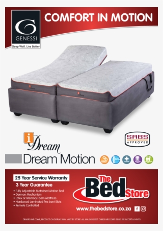 40539 The Bed Store Idream Genessi Motion Bed A0 Poster #6478782