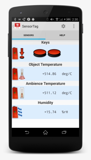 I Am Using The Stock Ti Sensortag App From The Play - Android #6483363