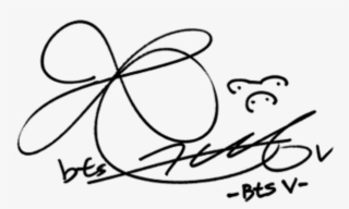 Tae Kimtae Taehyung Kimtaehyung Bts Btstae Btstaehyung - Bts V Signature #6483666