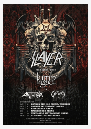 Read More - Slayer Lamb Of God Anthrax Testament Napalm Death #6483870
