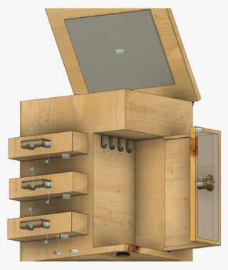 Jewelry Box Side Bottom - Plywood #6484546