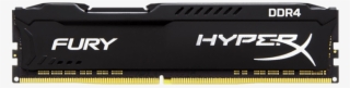 4gb Hyperx Fury Ddr4 2400mhz, Cl15, Black, Dimm Memory - Hyperx Ddr4 8gb 2400 #6485050