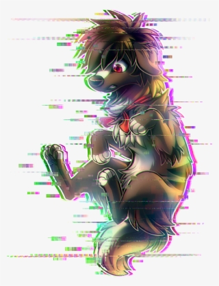 Pixle He Is A Gamer Who Loves Minecraft And Like To - Furry Glitch Art #6485207