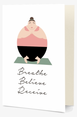 Dailyobjects Breathe Believe Receive A5 Greeting Card - Yoga Agenda 2017 Yoga 2" Par Juniqe #6485392