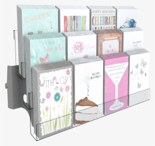 3 Tier Greetings Card Shelf - Adjustable Shelving #6485550