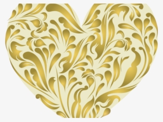 Swirls Clipart Glitter - Gold Heart Clip Art #6486201 Swirls Clipart Glitter - Gold Heart Clip Art #6486201