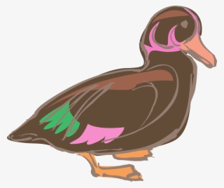 Duck Fowl Animal - Clip Art #6487416