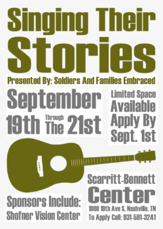 Shofner Vision Center Sponsors The Second Annual Songwriting - Marketing #6488368