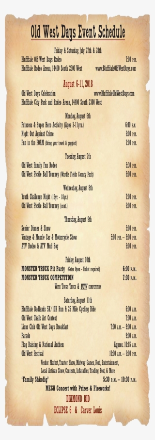 Event Schedule - Number #6491718