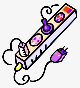 Vector Illustration Of Electricity Extension Power - Electricity #6493454