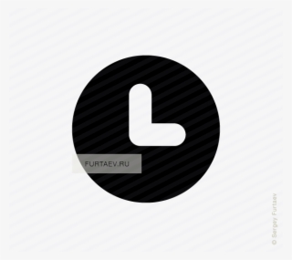 Vector Icon Of Clock Face - Circle #6495060