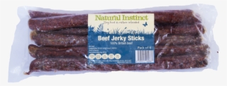 Natural Instincts Beef Jerky Sticks Raw Dog Treats #6496433
