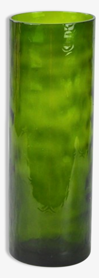 Swedish Elmo 1960's Bottle-green Glass Vase #6497095
