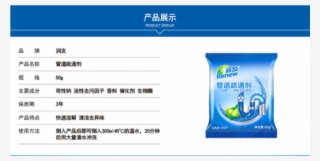 Renew Powerful Pipeline Clog Dredging Dissolving Agent #6498924