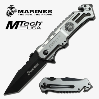 Rugged Knives - U - S - Marines By Mtech Spring Assisted #6499116
