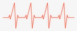 Ftestickers Heartbeat Red Line Picture Black And White - Heartbeat Line Red Png #650188