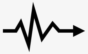 Heartbeat Lifeline Arrow Symbol Comments - Linea De Vida Png #650212