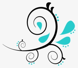 Black And Paisley Clip Art At Clker - Curved Line Design Clipart #650755