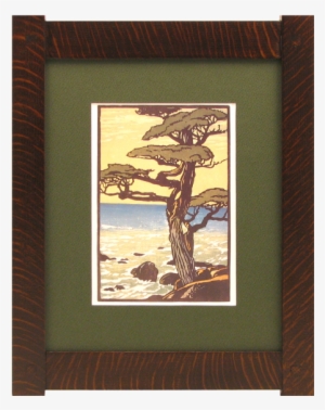 Classic Mission Tenon Wood Frames - Arts Crafts Block Prints #651415