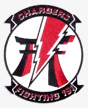 Fighter Squadron 161 Insignia C1984 - Chargers Chargers Chargers Rectangle Sticker #651416