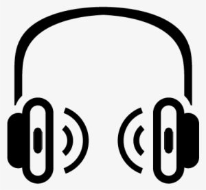 Headphones With Sound Waves Vector - Music #651908
