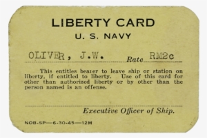 Navy Liberty Card #651910