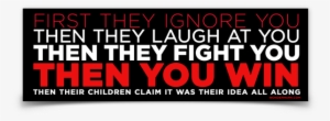 Then You Win Bumper Sticker - Bumper Sticker #651938