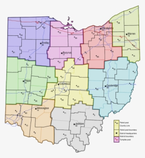 Ohio Highway Patrol Map - Ohio District 57 #652457