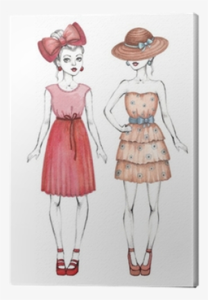 Fashion Girls Illustration - Time To Dress Up! Always Beautiful 2017 Monthly Planner: #652806