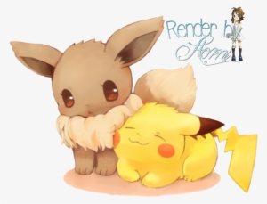 Natasha1830 Images A Chibi Eevee And Pikachu Hd Wallpaper - Pokemon Evoli Und Pikachu #653640