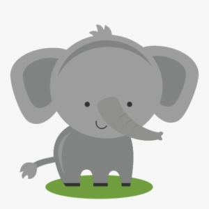 Vector Royalty Free Library Elephant Cute Clipart - Elephant Free Svg #654139