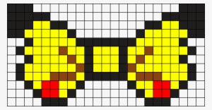 Cute Pikachu Bow Perler Bead Pattern / Bead Sprite - Perler Bead Bow Patterns #654248