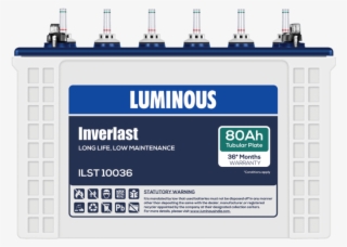 Free Png Inverter Battery Png Images Transparent - Luminous 80ah Tubular Battery Price #654556