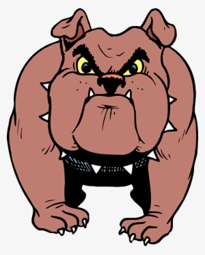 Red, Angry, Dog, Bulldog, Pet, Collar, Spiked, Spikes - Angry Dog Clipart #654826